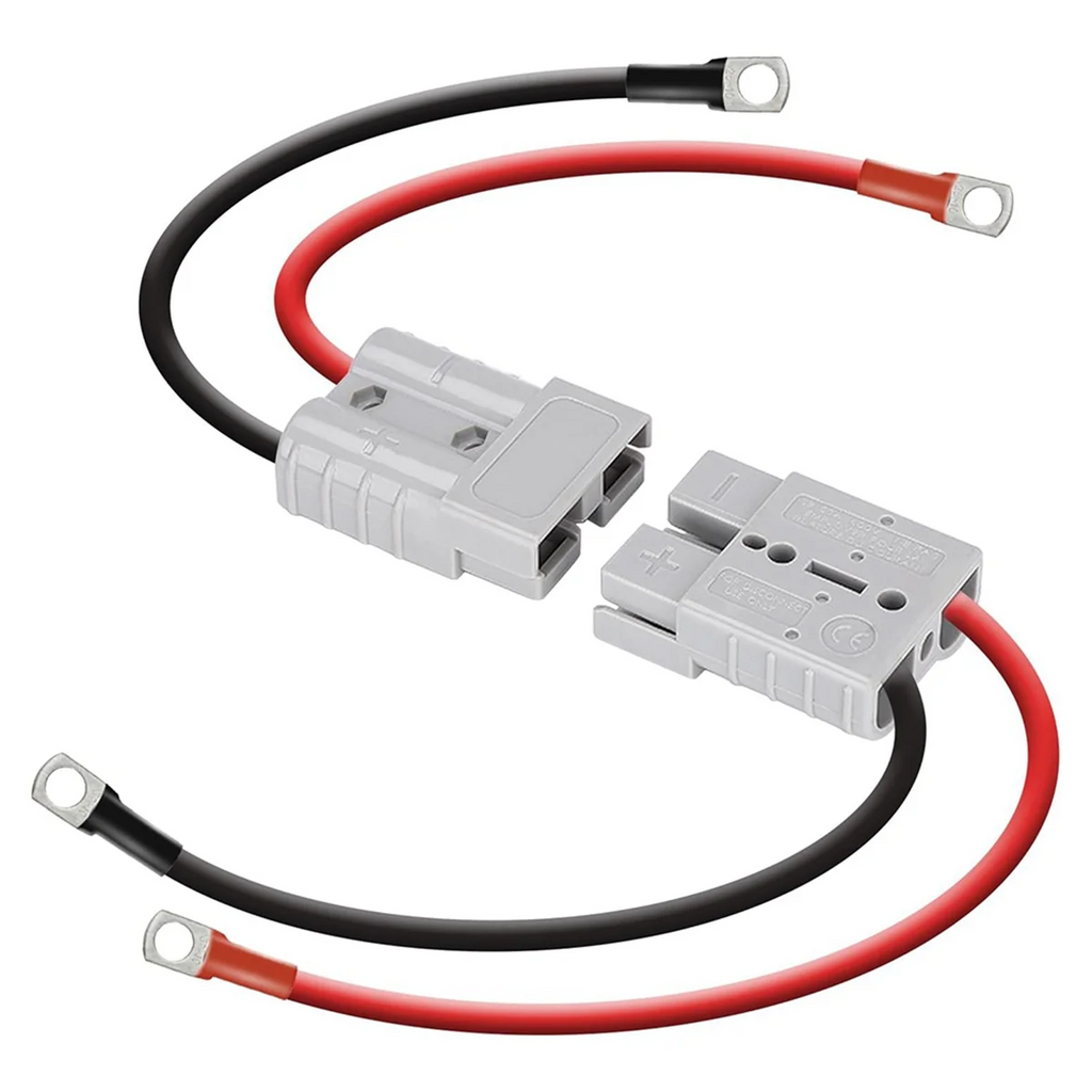 L68AAnderson Connector 50A Kit Anderson Plug 8 Guage 30cm Battery Cables Waterproof Quick Connectors for Lifepo4
