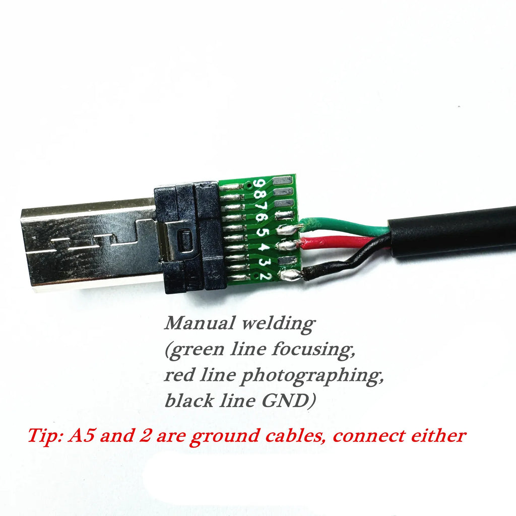For Sony Camera Camera plug Multi  USB Female Socket Detection Multi 15-pin USB Plug (male)DIY Welding Wire Suitable