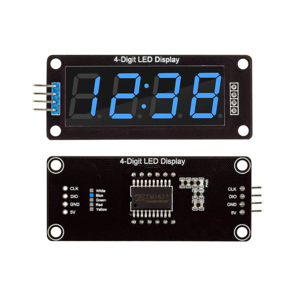 TM1637 0.36" 0.36 Inch 7 Segments Digital Display Tube 4-Digit LED Module Board For Arduino Red Green Blue Yellow White
