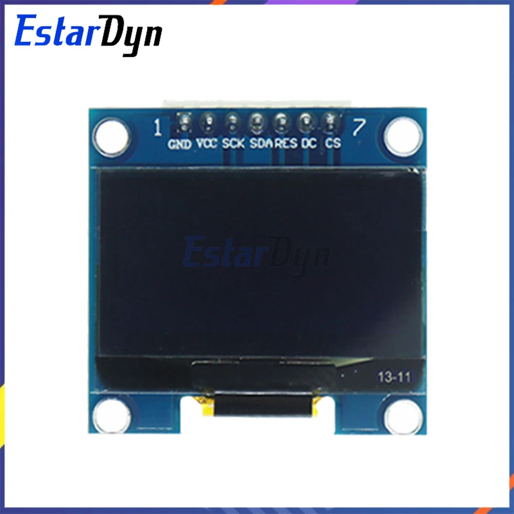 1.3 inch OLED RoHS Module 2.54mm Connecting Terminals SPI/IIC I2C Communicate White/Blue Color 128X64 1.3" OLED