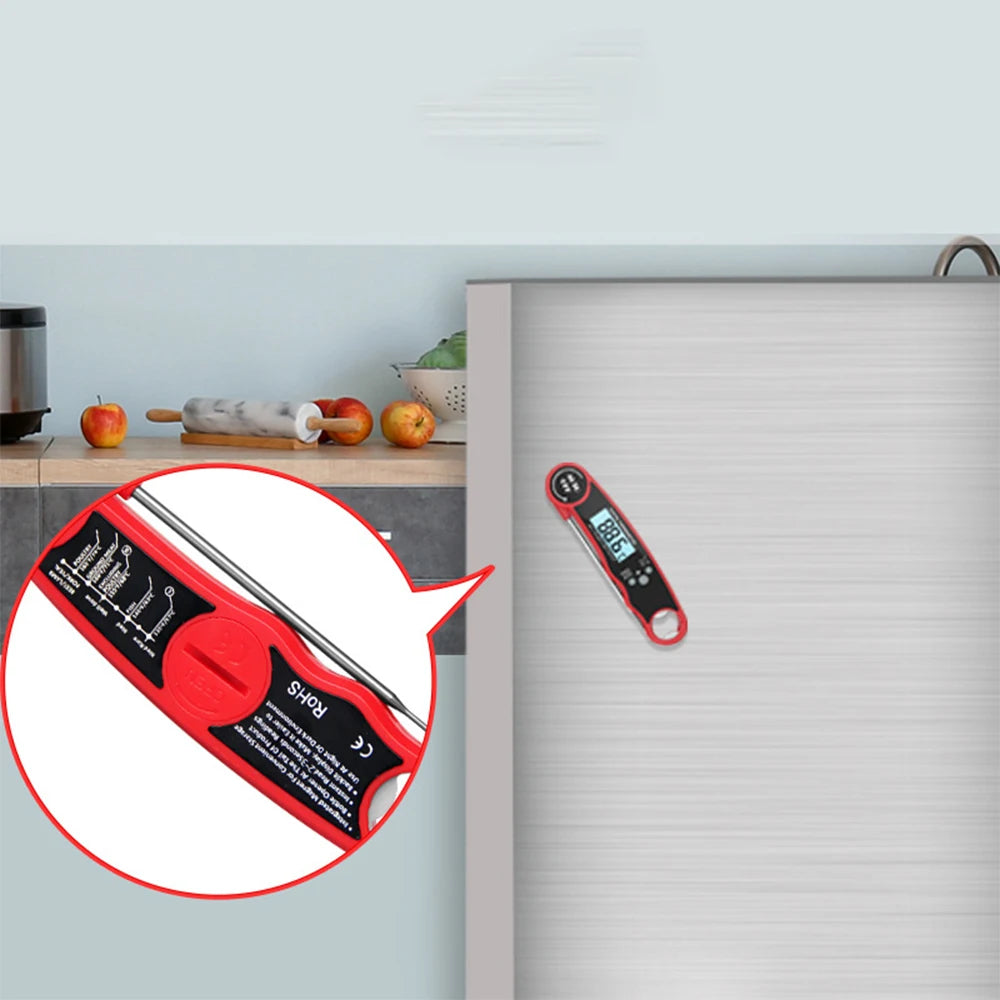 Meat Thermometer Digital – Instant Read Food Thermometer for Grilling, BBQ, Air Fryer, Smoker, Kitchen Gadgets, BBQ Essentials