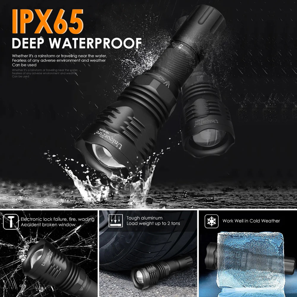 UniqueFire 802S IR850nm IR940nm LED Hunting Flashlight Zoomable Night Vision Torch for Coyote Hog Predator Varmint Hunting