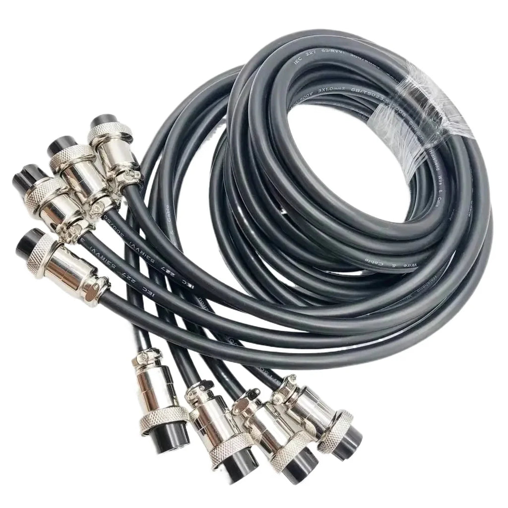 GX20 2 Side Female Plug Electrical Aviation Connector M20 2 3 4 5 6 7 8 9 10 12 14 15 Pin 1m 2m 3M Extension Cable customizable