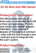 High Precision 9DOF 9-Axis IMU Sensor Module GY-85, ITG3205 ADXL345 QMC5883L BMP088