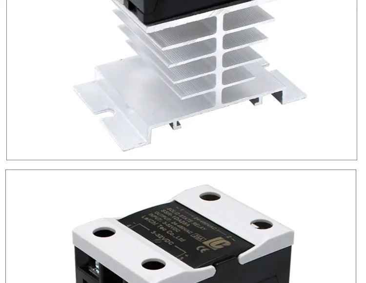LCTC SSR 0-10V 4-20MA 0-5V Power Voltage Regulator Relay 10A 25A 40A DA AA DD VA Single Phase Solid State Relay With Heat Sink