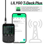 LILYGO T-Deck Plus Lora Mesh Radio with ESP32-S3 GPS LoRaWAN for Meshtastic Pocket Tracker Node with External Antenna