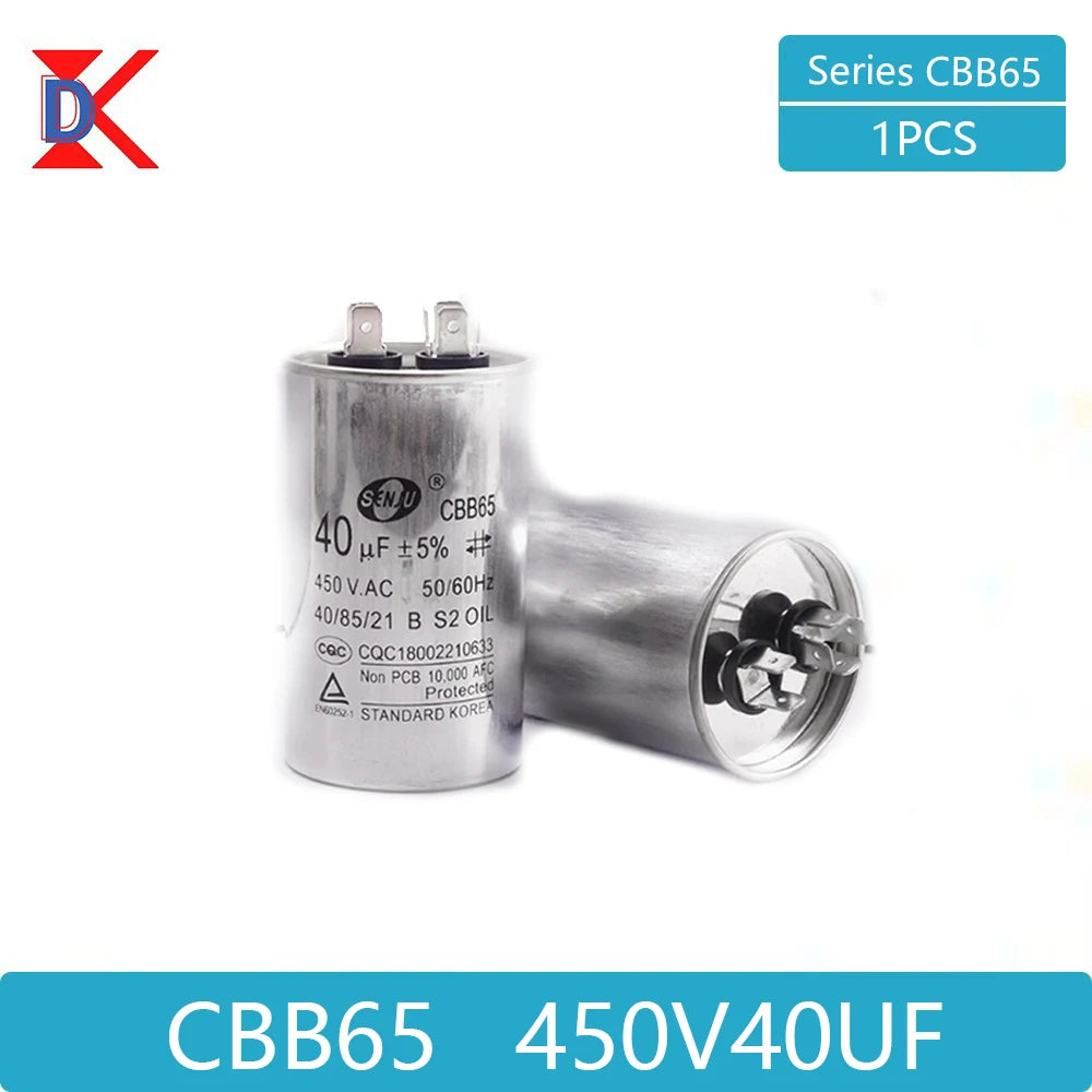 CBB65 air conditioner compressor start capacitor 450V 5/20/25/30/35/40/45/50/60/70UF