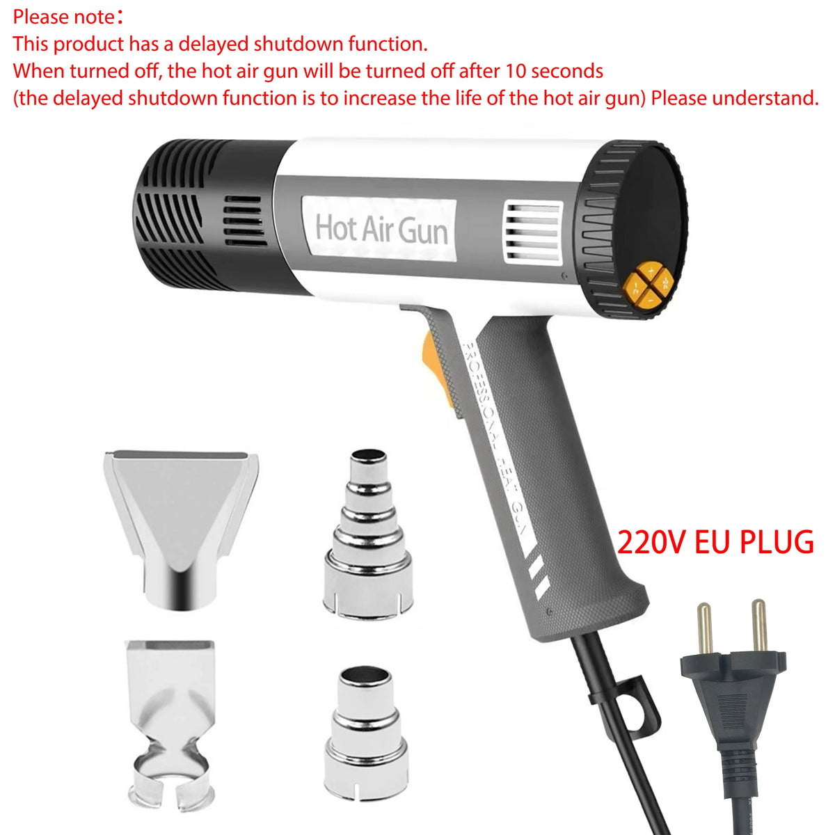 220V Heat Gun 2000W Variable Advanced Electric Hot Air Gun Advanced Hot Air Gun Temperatures Adjustable Electric Heat Gun