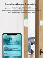 Tuya Zigbee 3.0 Smart Door Sensor Magnetic Window Entry Security Alarm for Z2M Smart Life Alexa Google Home for Home Security