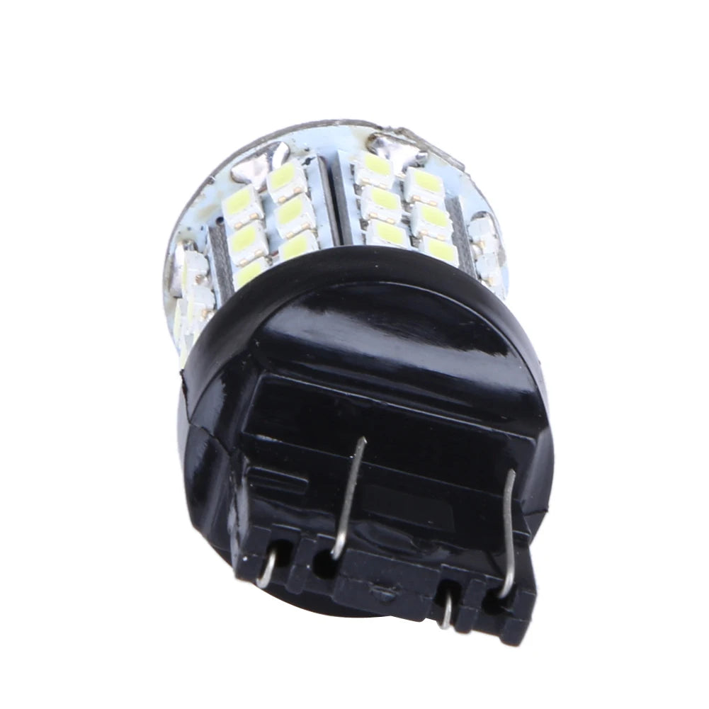 10-2pcs T20 W21W 7443 7440 LED 64-SMD 1206 LED for Car Bulbs 12V Brake Signal Lamp Brake Reverse Parking Light 64-SMD White