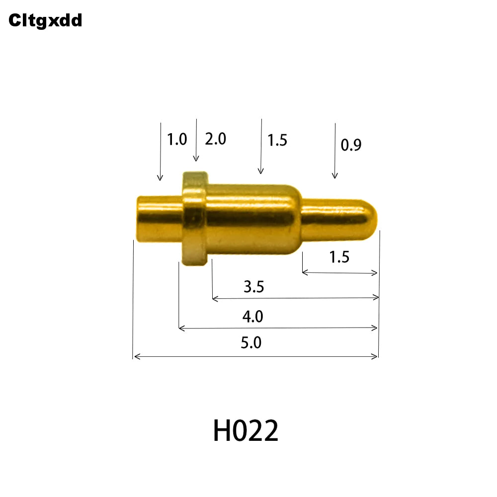 5pcs Pogo Pin Connector Pogopin Battery Spring Loaded Contact SMD Needle PCB 2 3 4 5 6 7 8 9 10 12 14 MM Test Probe H021 - H040