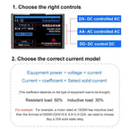 Solid State Relay Single Phase SSR 220V 25A 40A Output SSR-25DA SSR-40DA SSR-40AA SSR-40DD Relay Module for Temperature Control