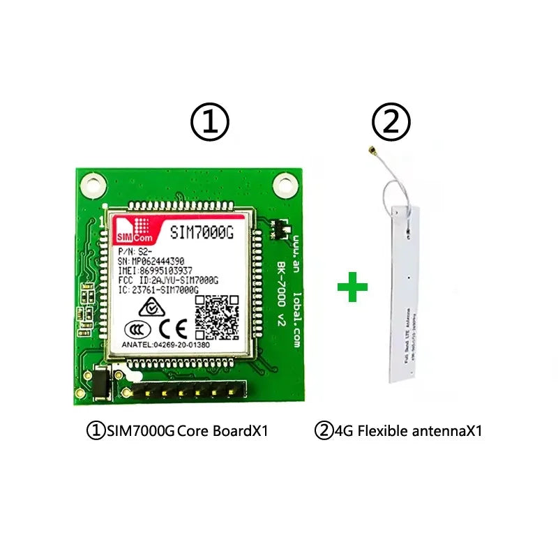 VoltSSIMCOM BK-SIM7000G SIM7000E SIM7070G SIM7070E Module Core Board SIM7000G NBIOT CATM Qualcomm Chip, Support GNSS