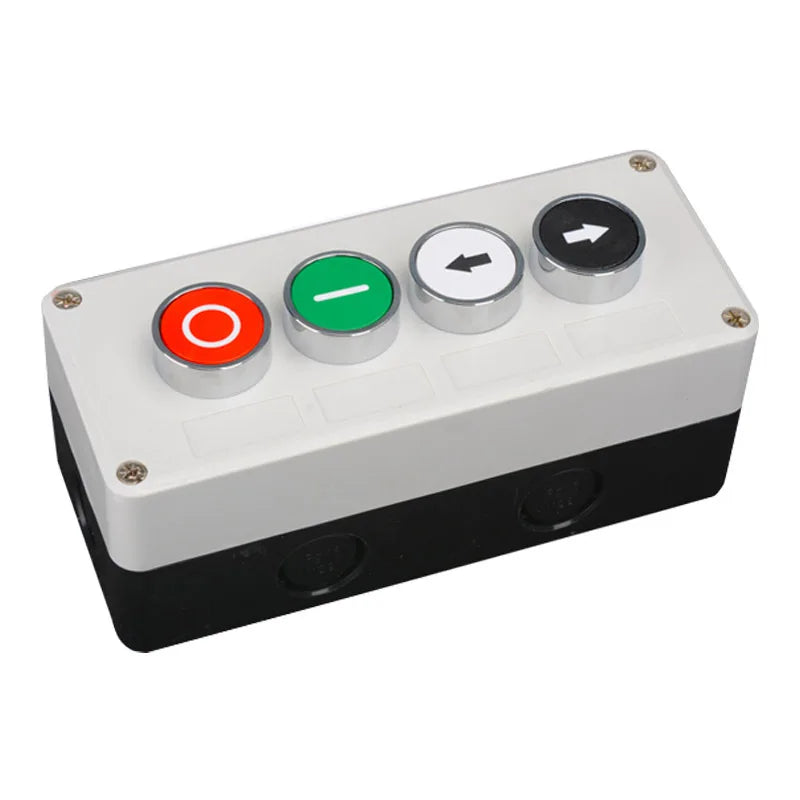 NEW XB2 Metal button switch control box start stop industrial identification symbol self reset circular emergency stop SWITCH