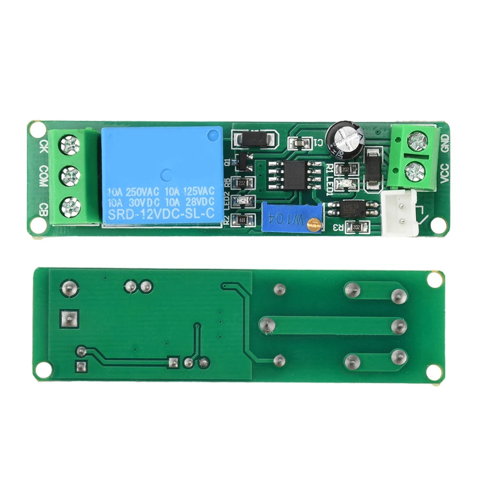 DC 5-12V relay switch module Timing Relay Switch Adjustable external button triggers connection delay Timer 1~10sec Delay Off