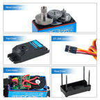 25kg 35kg 45kg High Torque Coreless Digital Servo Motor DS3225 DS3235 DS3245 Stainless 180/270 Degree for Baja Car RC Robot