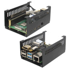 Geekbord Raspberry Pi 4 Case|X630-C1 Metal Case with Fan for Raspberry Pi 4 & X630 Hdmi-to CSI-2 Module & X1300-A2 Audio Adapter