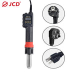 JCD Micro 750W Hot Air Gun Soldering Welding Rework Station with LCD Digital Display All-in-one Heat Gun for BGA IC Soldering Tools