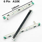 1pcs，Straight slip potentiometer，A103，A10K，6Pin，Total length 128mm，Mixing console volume putter