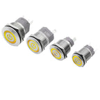 High current metal button 16/22mm high-power waterproof self resetting self-locking steel switch 20A 15A 10A push button