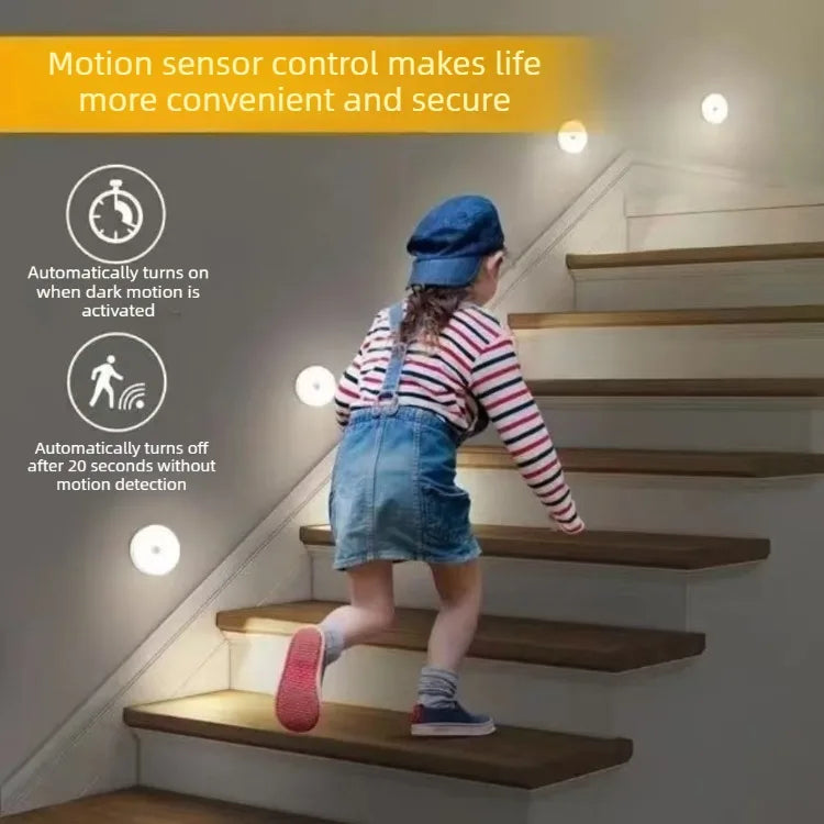 Three-color remote control induction night light can be used for wine cabinets, wardrobes, stairs, display cabinets, kitchens
