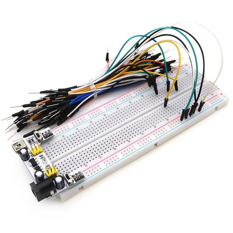 NEW MB-102 MB102 Breadboard 400 830 Point Solderless PCB Bread Board Test Develop DIY for arduino laboratory SYB-830