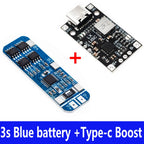 Lithium Battery Charging Boost Module with Balanced Support, Fast Charge with Indicator, 2S, 3S, Type-C BMS, 15W, 8.4V, 12.6V,