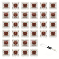 100pcs Keyboard Switch Keyboard Clicker Key Replacement Hot-swapping Switch 3Pin Tactile Switches for Mechanical Keyboards