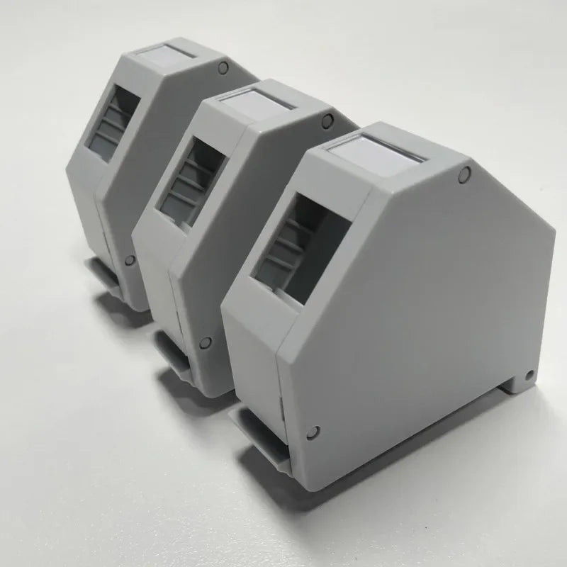 Housing Din-Rail Mounting RJ45 Keystone Jack Holder For Module Labeling Field Earth Spring IP20 Dust-Proof Laptop Box