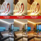 AC 2835 Led Strip Lights Dimmable 220V 230V 120 LEDs/m 0.5m 1m 2m 5m 10m 20m 50m Waterproof High Brightness Diode Tape Adhesive