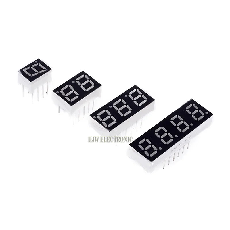 5pcs Led Digital Tube Display 0.28/0.36/0.4/0.56/0.8-inch 1/2/3/4-bit 7 Segment Common Cathode/anode Red/white/yellow/green/blue