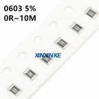 5000PCS 1206 0R ~ 10MR  SMD Resistor Accuracy 5% 0 1 10 100 150 330 ohm 1K 2.2K 10K 22K 30K 100K  1M 10M 1R 10R 100R 150R 220R