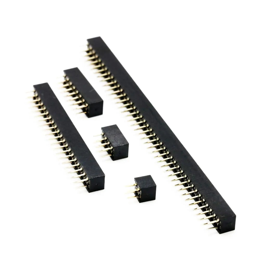 10PCS Pitch 2.0mm Double Row Pin Female Header Socket 2*2P/3/4/5P/6/7/8/ 9/10P/11/12/13/14/15P/16/17/18/20P/40P 80Pin Connector