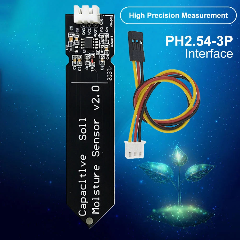 Capacitive Soil Moisture Sensor Module Corrosion Resistant Capacitive Soil Moisture Sensor Board W/ Gravity for Arduino