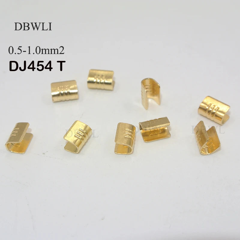 100/200/500/Pcs  U-Shaped Copper Wire Crimps H62 Brass Wire Buckle  Fascia Butt Terminal Quick Connect 454TABC 452 453 0.2-10mm2
