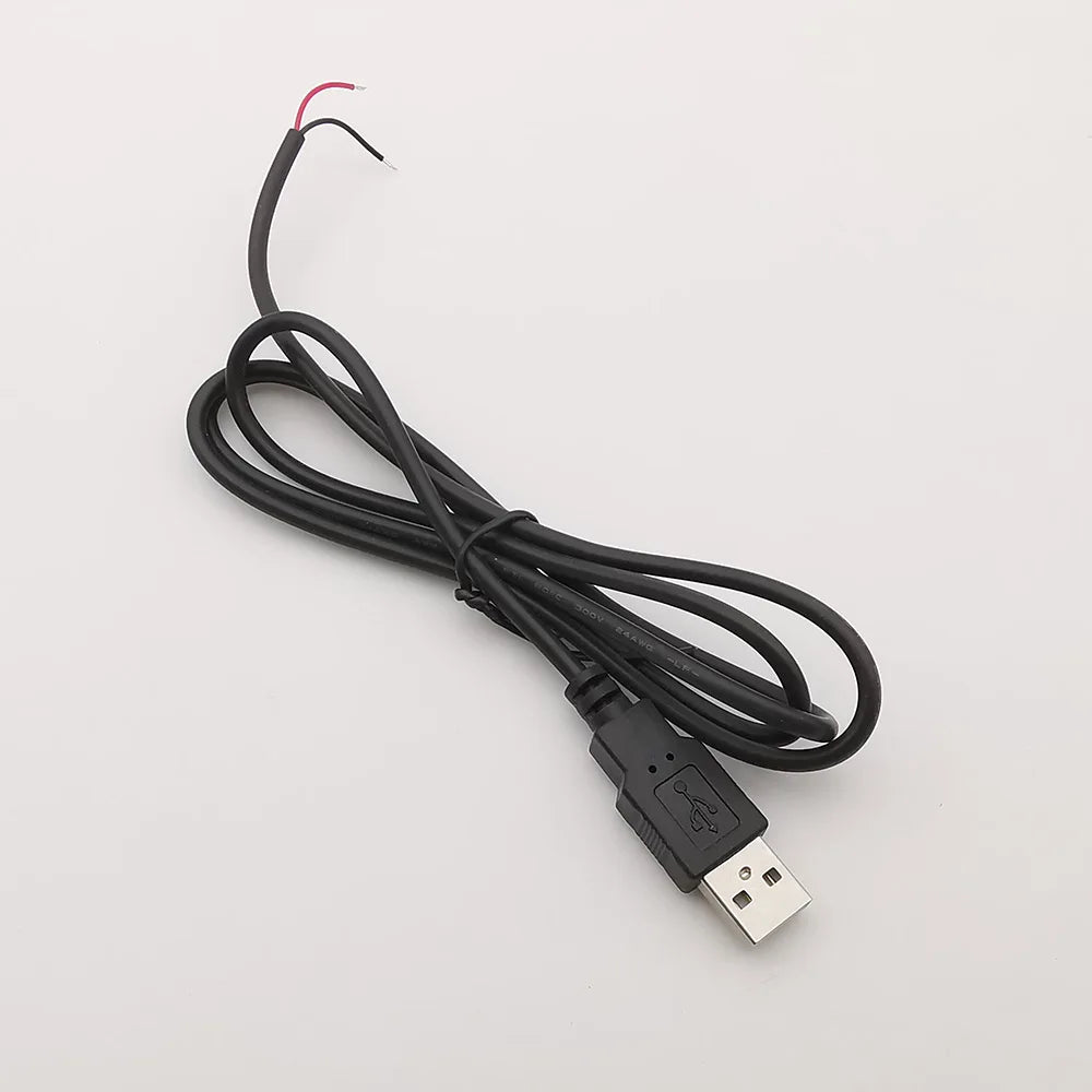 5V USB 2.0 A Female Male Power Supply Cable Connector 2Pin 4Pin Wire Charge Extension Cable Adapter Welding Line DIY 0.3m 1m 2m