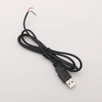 5V USB 2.0 A Female Male Power Supply Cable Connector 2Pin 4Pin Wire Charge Extension Cable Adapter Welding Line DIY 0.3m 1m 2m