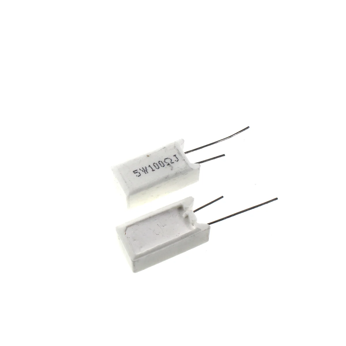 10Pcs 5W 1R 1.2R 1.5R 2.7R 4.7R 10R 10K 47K 100K Vertical cement resistance 1R ~ 100K ohm 5% Ceramic resistor