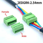 2.54mm 2EDGRK 15EDGKP 2P/3P/4P/5P/6P/8P/12P-16PIN Female Male Solderless Docking Type PCB Plug Wire Terminal Block Connector