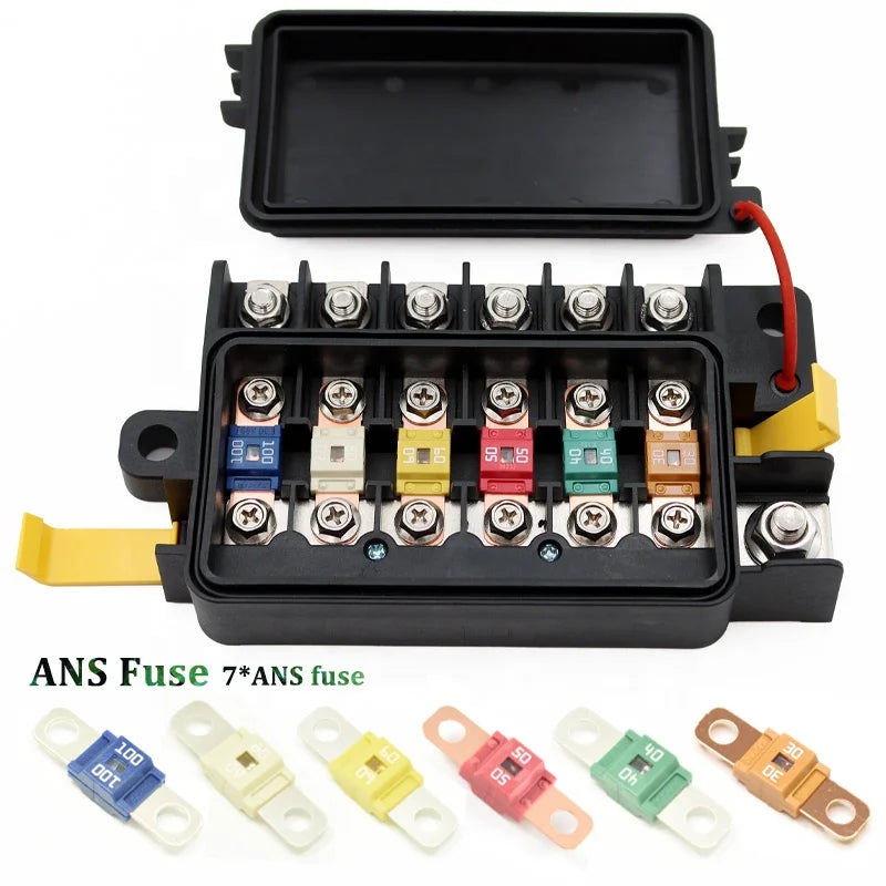 Blue Sea ATO ATC Automotive Blade Fuse Box Boat Marine 1 in 6 Out Auto Blade Fuse Box