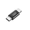 2PCS USB-C Female to USB-C Female Aluminum Connector Adapter Support 4K Video, Fast Charging & 10Gbps Data Transfer. (Black)