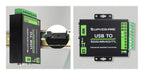 FT232RNL USB TO RS232/485/422/TTL Interface Converter Industrial Isolation Aluminium Case Support Mac Linux Android Windows