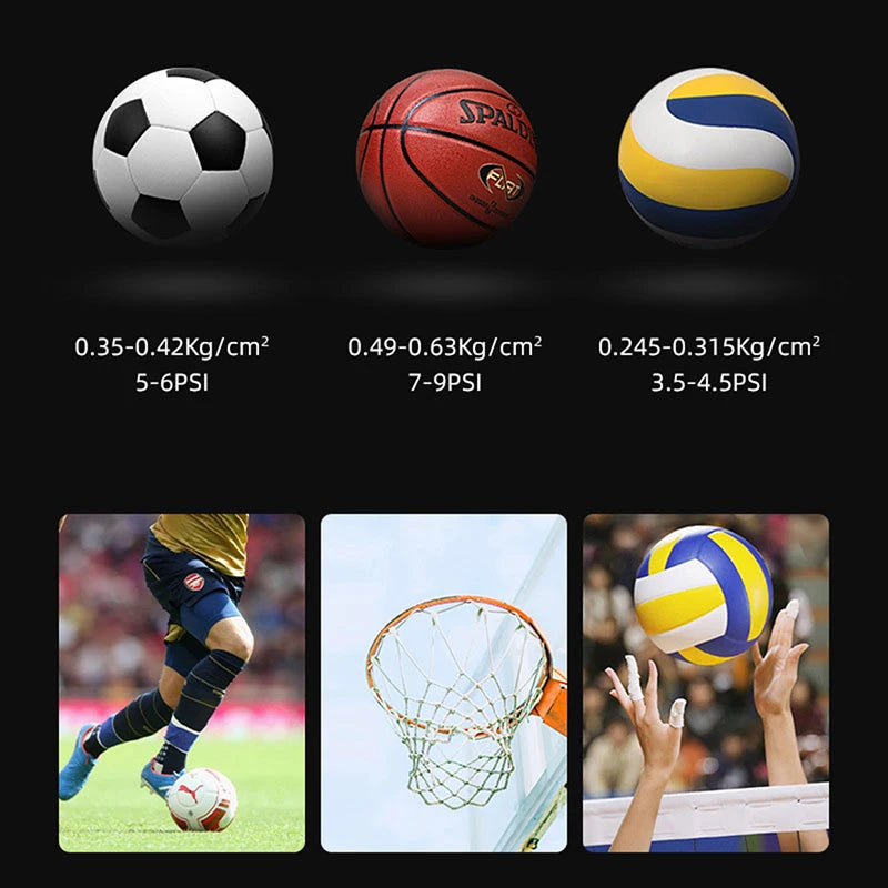 New Ball Pressure Gauge Digital Display Barometer 0-1.4BAR With Rubber Protective Cover For Football Basketball Volleyball