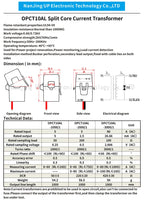 NJXSE OPCT10AL 1000/1 2000/1 3000/1 Clamp Sensor 5A 10A 20A 30A 50A 60A 80A High Quality AC CT Split Core Current Transformer