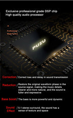 PUZU PZ-C7 Wiring Harness 4X150W Car DSP Amplifier Car Radio Sound Upgrade Digital Audio Signal Processor For Suzuki 2005-2019