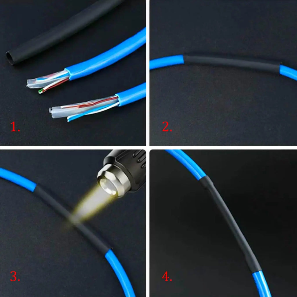 480PCS Heat Shrink Tubing 3mm Dia 30mm Long Industrial Heat-Shrink Tubing for Wires Wrap Sleeve Small Heat Shrink Tube Wrap
