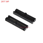 5/10pcs 1.27mm Pitch Fc-6/8/10/16/20/40 Pin Female Header Idc Socket Connector For 0.635mm Flat Ribbon Cable Wire 6p 10p 20p 40p