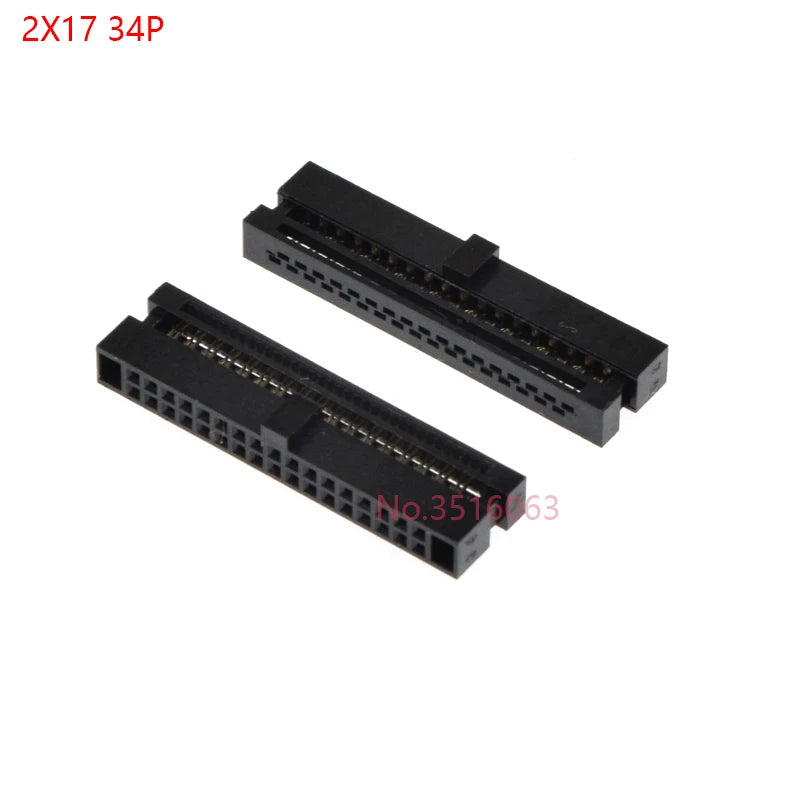 5/10pcs 1.27mm Pitch Fc-6/8/10/16/20/40 Pin Female Header Idc Socket Connector For 0.635mm Flat Ribbon Cable Wire 6p 10p 20p 40p