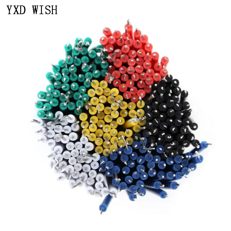 1000Pcs/lot 24AWG 8cm 10cm 15cm 20cm Tin-Plated Breadboard PCB Solder Cable Fly Jumper Wire Tin Conductor Wires 1007-24AWG  Wire