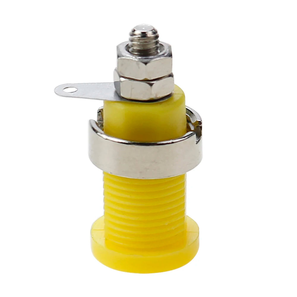 5 Piece 32A Insulation Safety 4mm Banana Plug Socket Jack Panel Mount Terminal Connector Multimeter Socket Banana Head Female